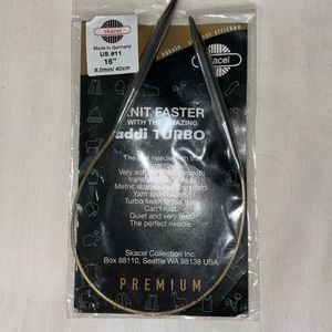 Knitting Needles Skacel Addi Turbo. Size US 11 16”